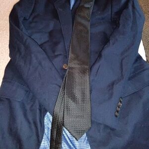 ONLY Navy Checkered Lining Blazer